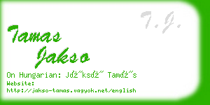 tamas jakso business card
